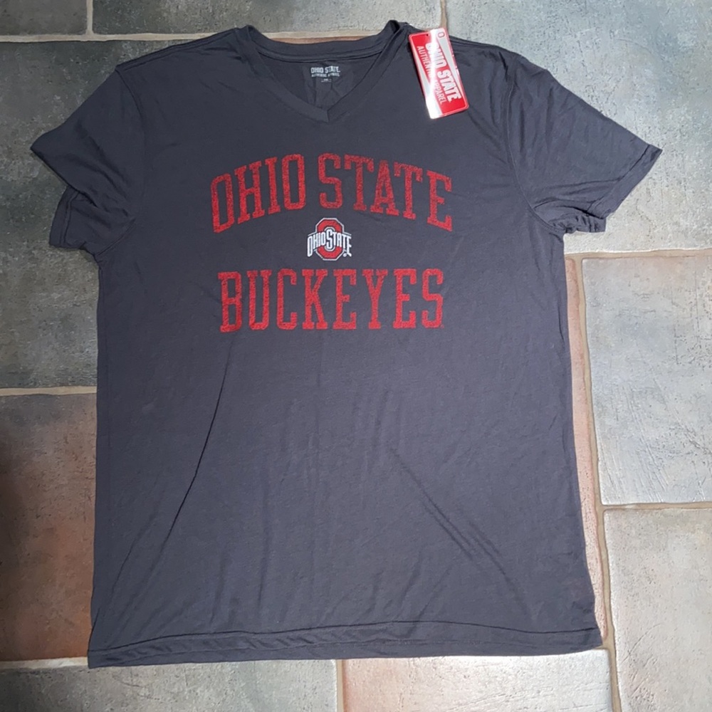The Ohio State Buckeyes authentic apparel Sz XXL Gray T-shirt NWT